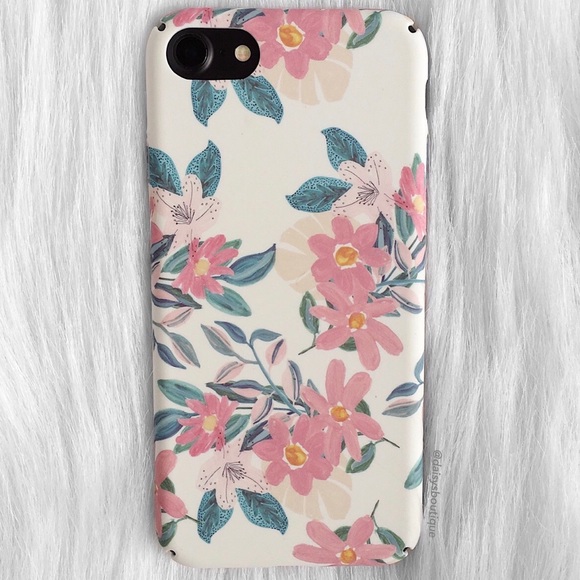 Daisys Boutique Accessories - ✨2 for $5✨ light pink floral iPhone 7 case